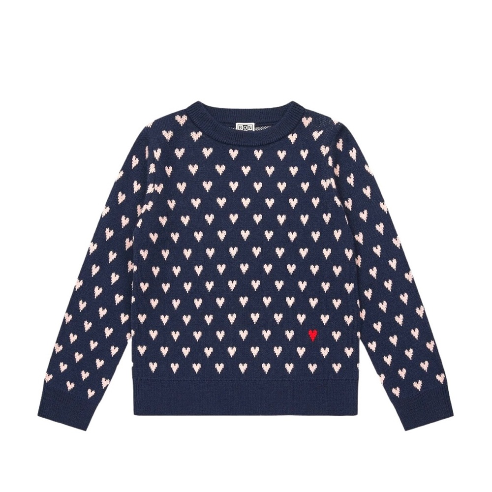 Bonton Navy My Love Sweater 6 y.o.